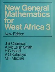 Cover of New General Mathematics for West Africa 3.
