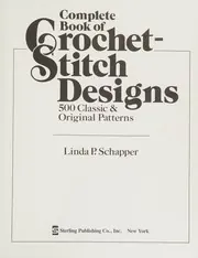 Cover of Complete Book of Crochet-stitch Designs