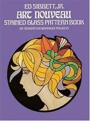 Cover of Art Nouveau Stained Glass Pattern Book