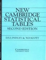 Cover of New Cambridge Statistical Tables