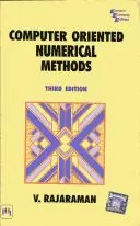 Cover of Computer Oriented Numerical Methods