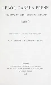 Cover of Lebor Gabála Érenn