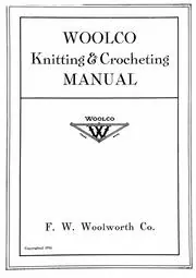 Cover of Woolco Knitting & Crocheting Manual