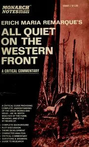 Cover of Remarque's All Quiet on the Western Front