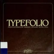 Cover of Typefolio