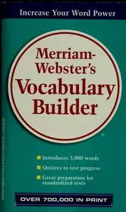 Cover of Merriam-Webster's Vocabulary Builder