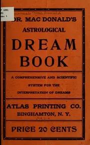 Cover of Dr. MacDonald's Astrological Dream Book