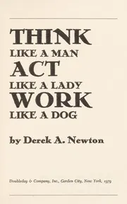 Cover of Think Like a Man, Act Like a Lady, Work Like a Dog