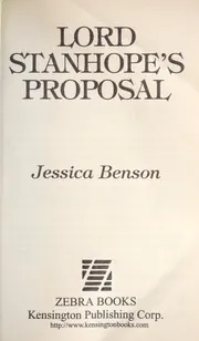 Cover of Lord Stanhope's Proposal