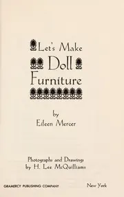 Cover of Let's Make Doll Furniture
