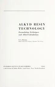 Cover of Alkyd Resin Technology