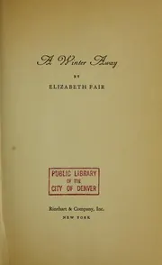 Cover of A Winter Away