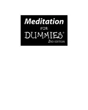 Cover of Meditation for Dummies