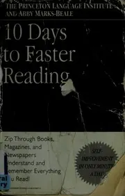 Cover of 10 Days to Faster Reading